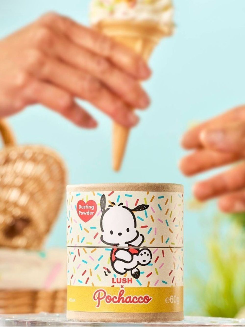 LUSH x SANRIO Pochacco Dusting Powder - 2 oz BRAND NEW LIMITED EDITION